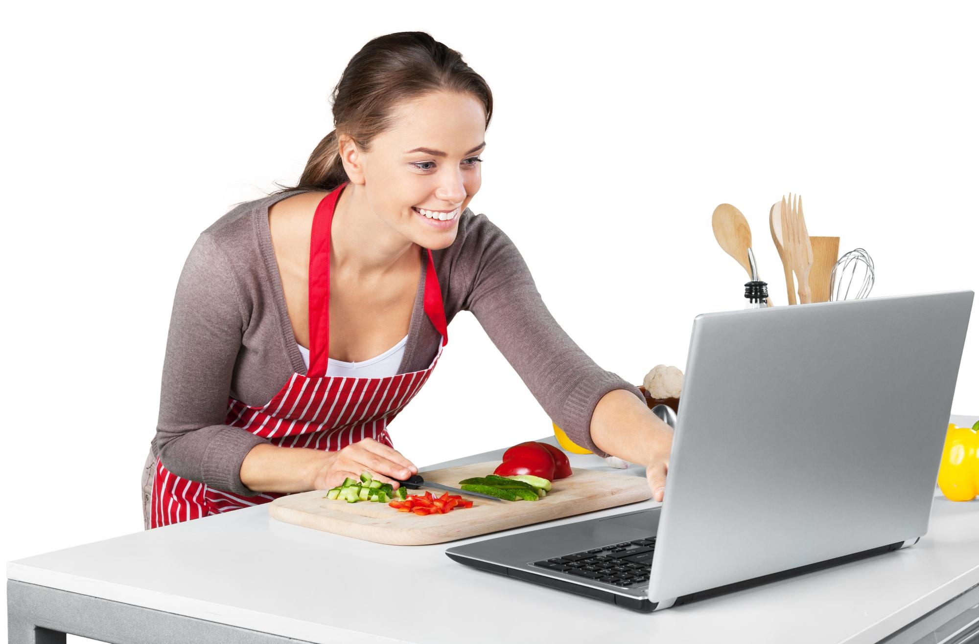 Student preparing ingredients